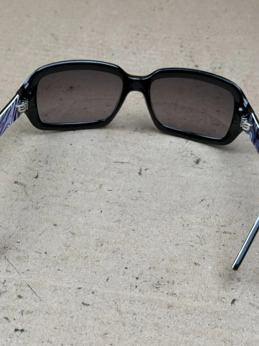 Emilio Pucci Women's Black Purple Swirl Print Sunglasses EP5026 001 59-17 125